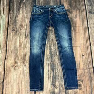 Miss Me Women's Skinny Jeans Size‎ 27 Blue Embellished Pockets Denim